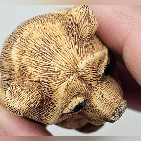 Vintage 2001 Pot Belly Harmony Kingdom Cubby's Blues Bear Trinket Box Hidden - Picture 7 of 13